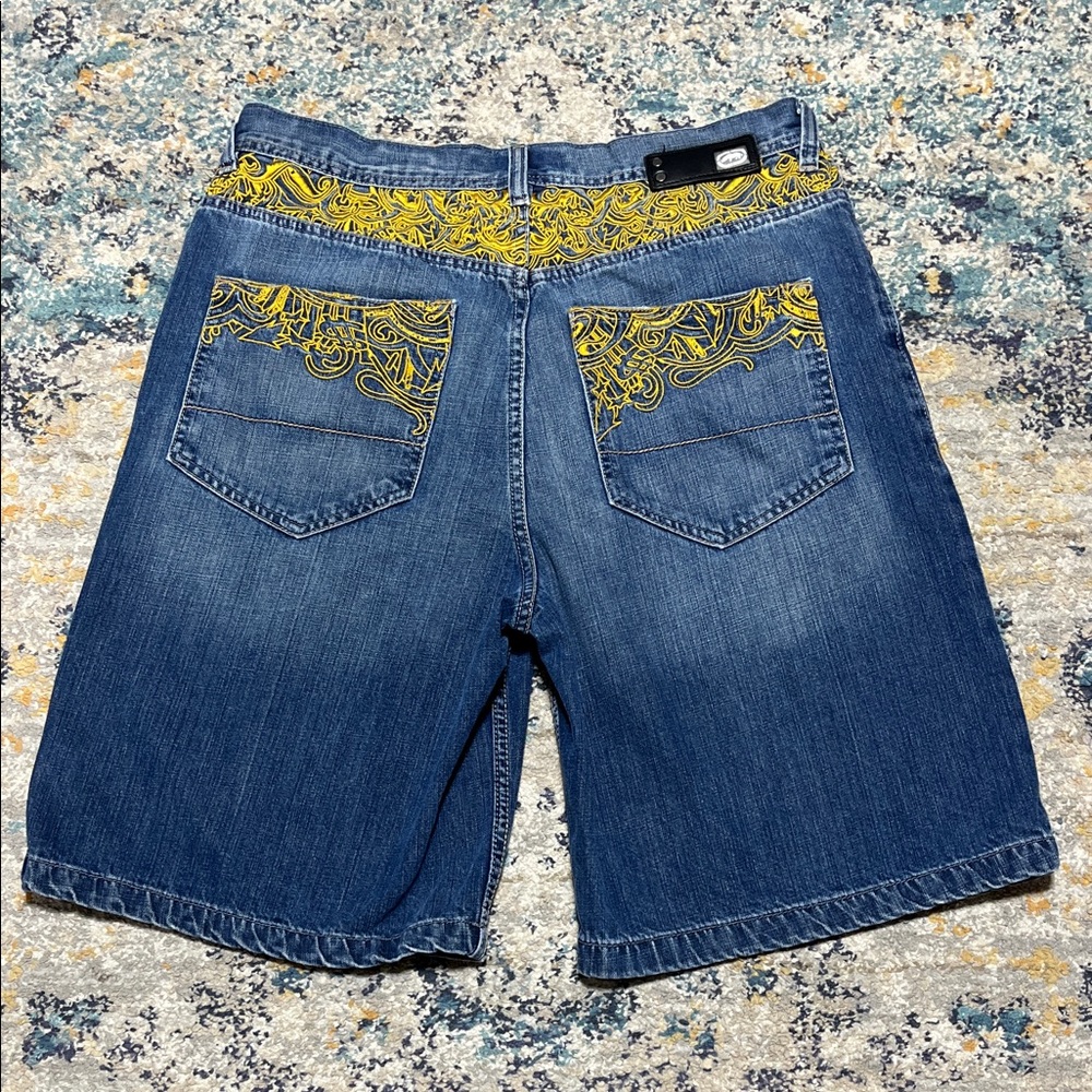VTG Y2K Ecko Unltd Baggy Fit Denim Shorts Size 34